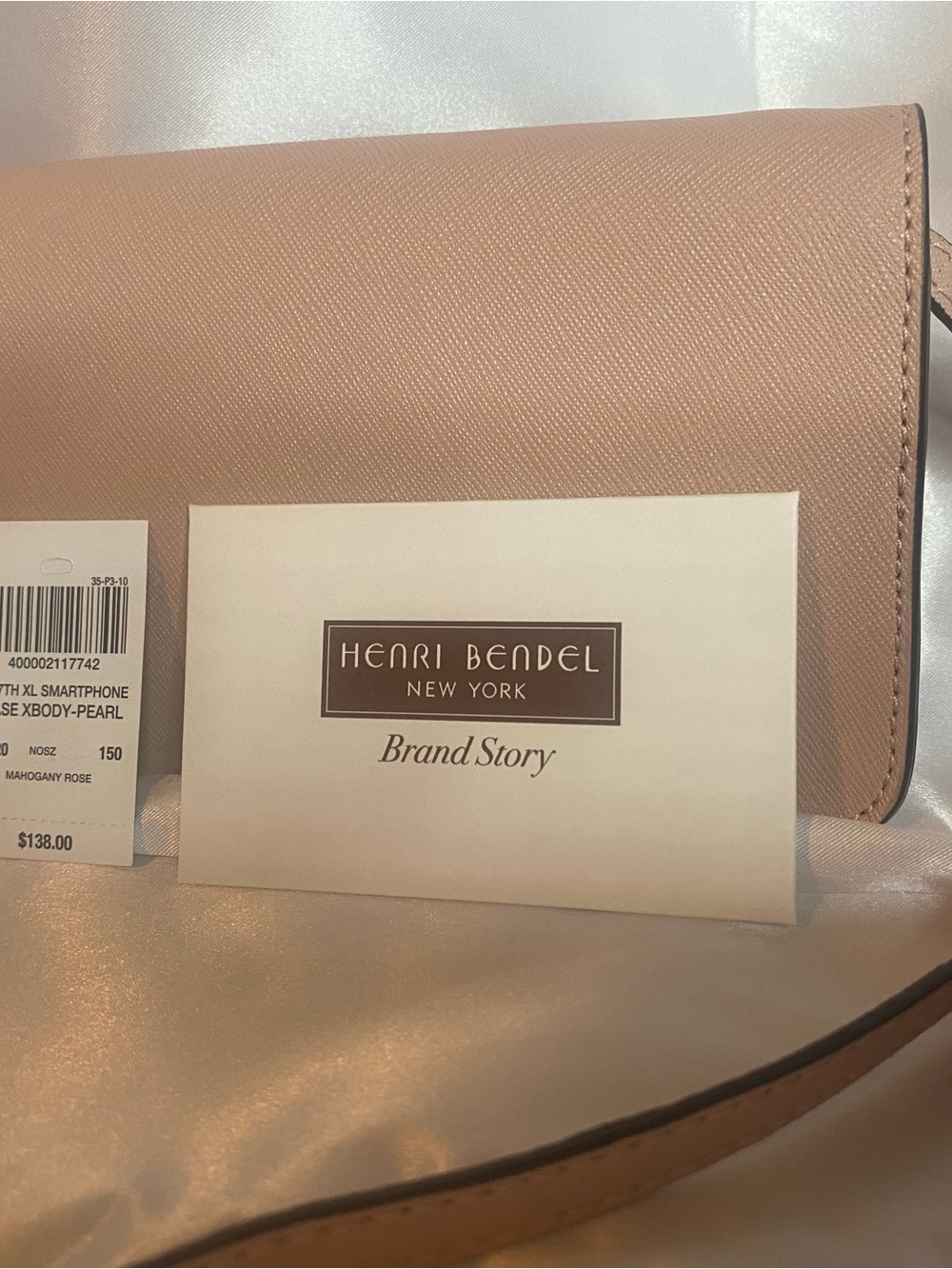 henri bendel blush pearl-studded crossbody - Picture 3 of 11